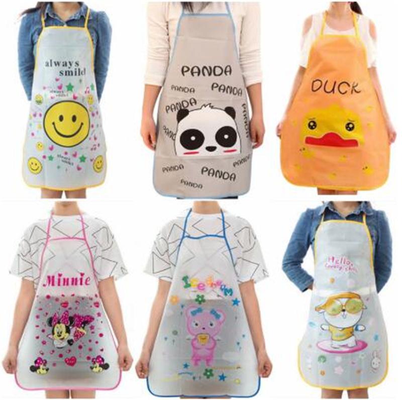 

Cute Cartoon Apron Fruit Fashion Blouse Children Waterproof Kitchen Cooking Oil-free Sleeveless Aprons