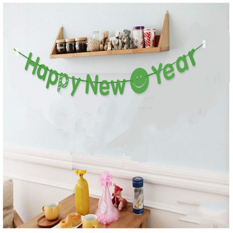 

Pcs Happy Year Party Banner String Hanging Bunting Decoration Banners Letter Garlands Decorations 8ZSH286 Decorative Flowers & Wreaths