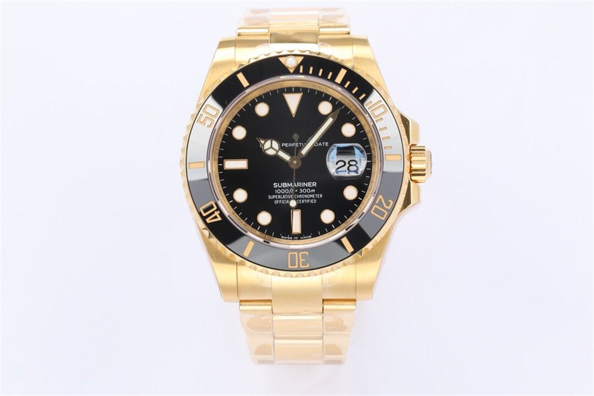 

Men's watch automatic chain movement 40mm; Ceramic ring high permeability sapphire glass polishing word nail luminous top craftsmanship, Slivery;brown