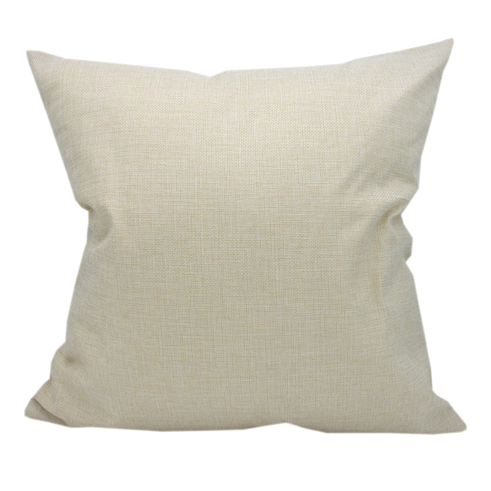 

Thin Blank Sublimation Pillow Cases Wholesale Beige 100% Polyester ike inen Cushion Covers Used for Heat Thermal Transfer Printi