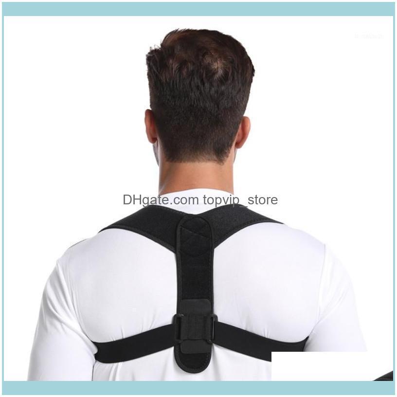 

Support Safety Athletic As Sports & Outdoorsadjustable Corrector Belt Clavicle Spine Men Women Workplace Outdoor Upper Back Shoulder Lumbar, As pic