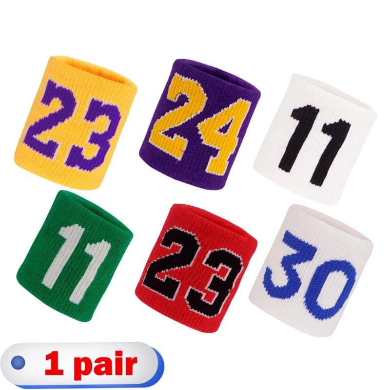 

Sport Sweatband Hand Band Professional Fitness Wristbands Tennis Badminton Basketball Wrist Support, Black;red