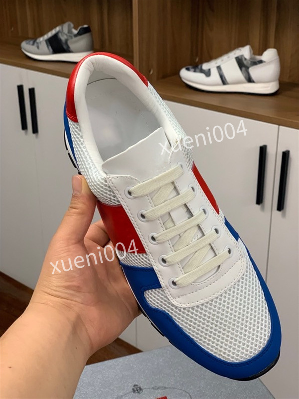 

Valentin 2021 Mens Stud Rockrunner Camouflage shoes Trainers Valentinoes Mesh Real Leather Combo Rock Runner Sneakers Rubber Sole Top quality 39-46, 10