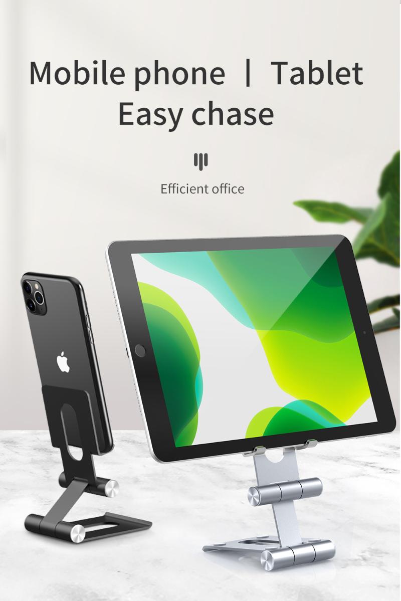 

Cell Phone Mounts & Holders Adjustable Portable Holder Universal Aluminum Foldable Mobile Support Telephone Tablet For Ipad Stand