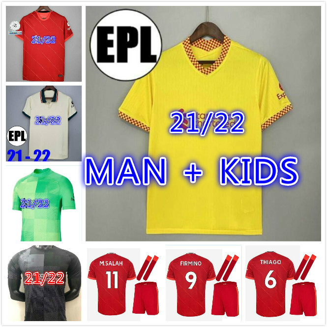 

21 22 M.SALAH ALEXANDER ARNOLD Mane Firmino VIRGIL DIOGO J soccer jerseys Fabinho Thiago ROBERTSON A.BECKER football shirt Jones WIJNALDUM men kit 2021 2022 kids socks, Colour 2