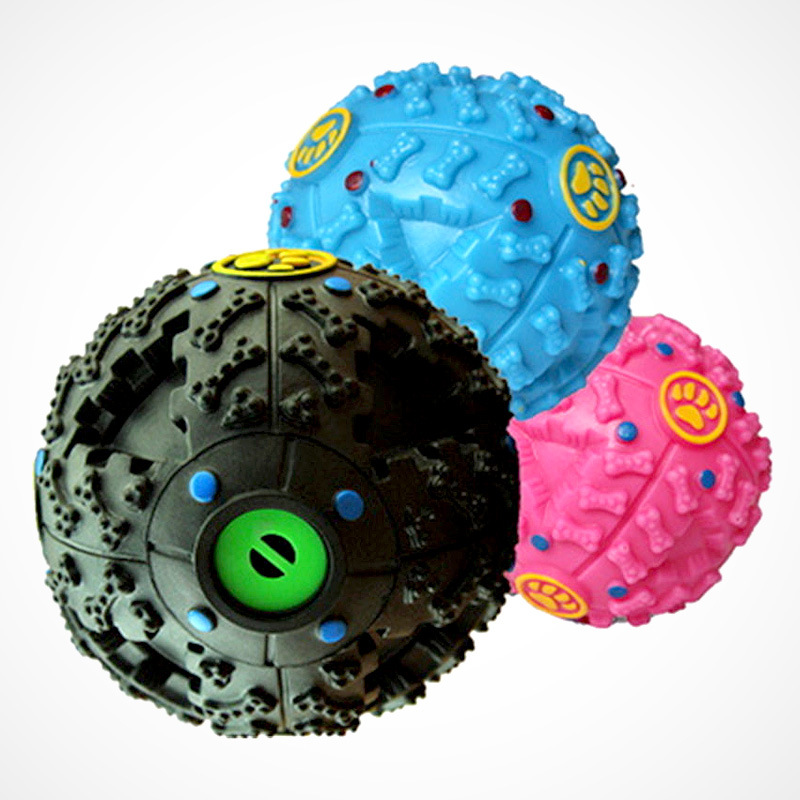

Dog Toys Pet Puppy Sound ball leakage Food Ball sound toy ball Pet Dog Cat Squeaky Chews Puppy Squeaker Sound Pet Supplies Play 297 S2