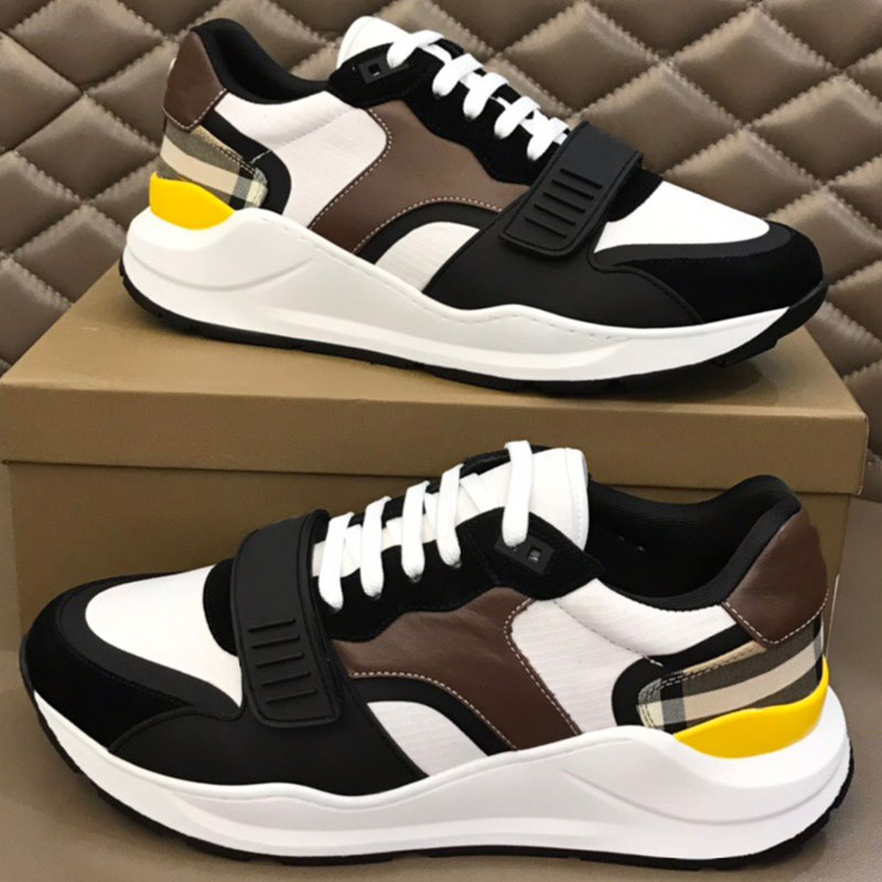 

21SS autumn mens sports shoes calfskin and canvas stitching fashion classic soft breathable original version increased 5CM men outdoor leisure all-match sneakers, Shipping supplement