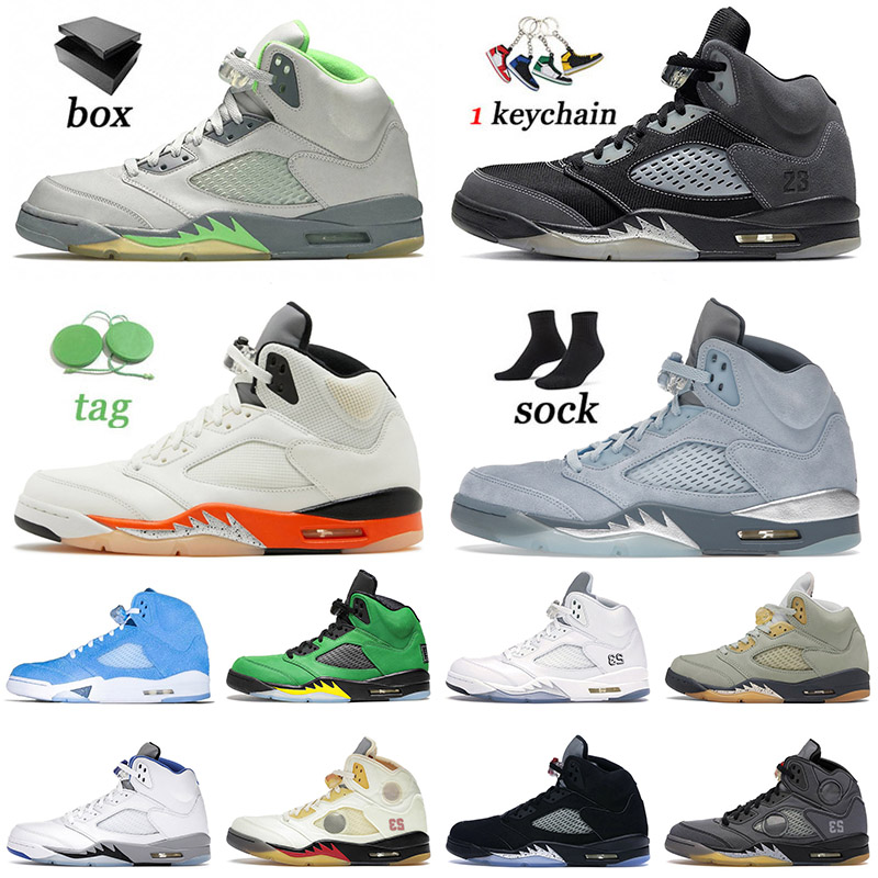 

Top Jumpman 5 5s V Basketball Shoes Green Bean Jade Horizon Shattered Backboard Unc Mens Women Racer Blue Stealth Trainers Sneakers 40-47, D23 white cement 36-47