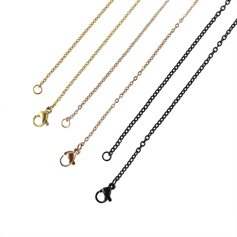 

necklace titanium bulk hammer cross jewelry with stainless steel necklace welded o-shaped chain diy, Silver