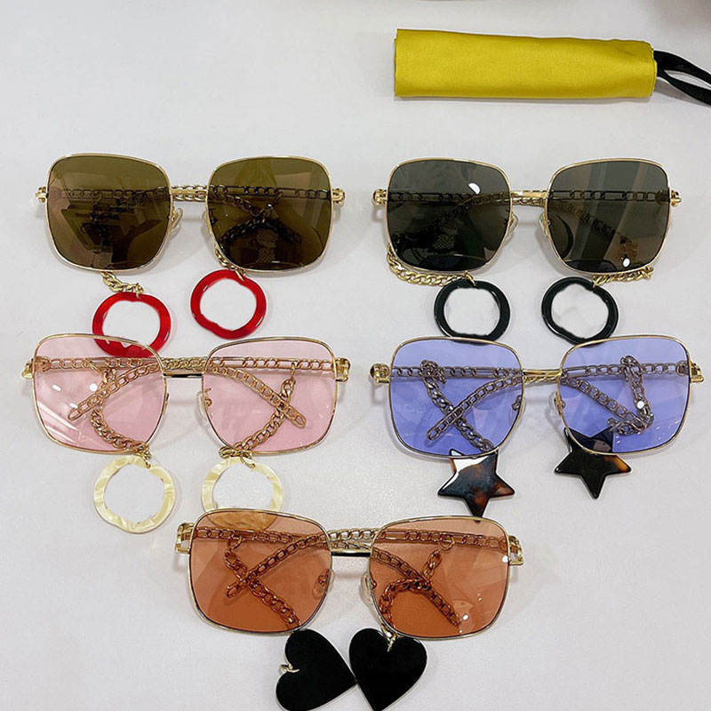 

Magic Pendant Sunglasses GG0724 Fashion Mens Designer Brand Sunglassess Full Frame Exquisite Womens Sunshade Glasses Travel Trend Original Box