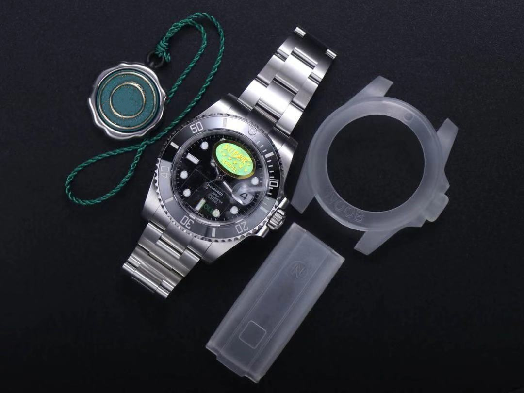 

TOP N factory V10 Mechanical watches 904L fine steel, size 40MM Sapphire crystal glass Movement, 2836-3135 Ceramic casing outside, An additional charge