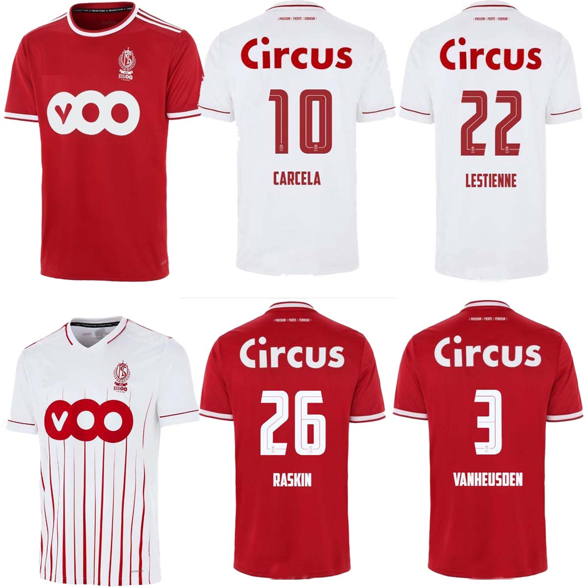

Standard Liège RASKIN Soccer Jersey 2021 22 R.Standard Liege 100 years LAIFIS VANHEUSDEN CARCELA Maillots De Foot AMALLAH LESTIENNE Football Shirt Kit, White