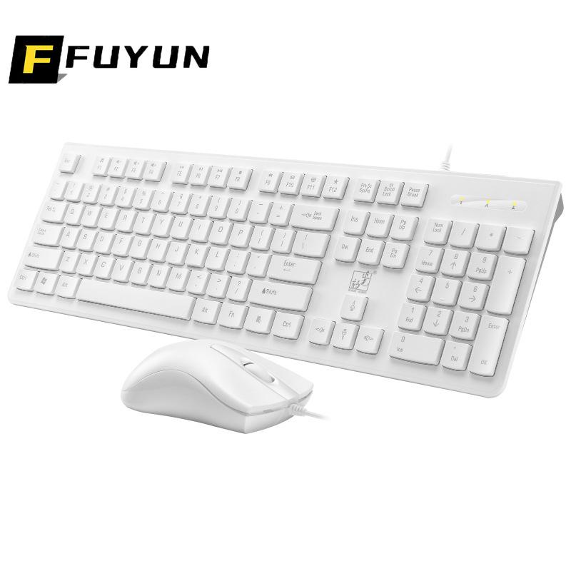 

Keyboard Mouse Combos FUYUN Gaming Gamer And With USB 104 Keycaps Wired Ergonomic For PC Laptop Desktop F92