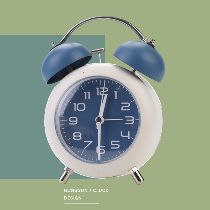 

digital alarm clock alarm awakens creativity students children's mechanical ringing metal digital silent night light living room bedroo