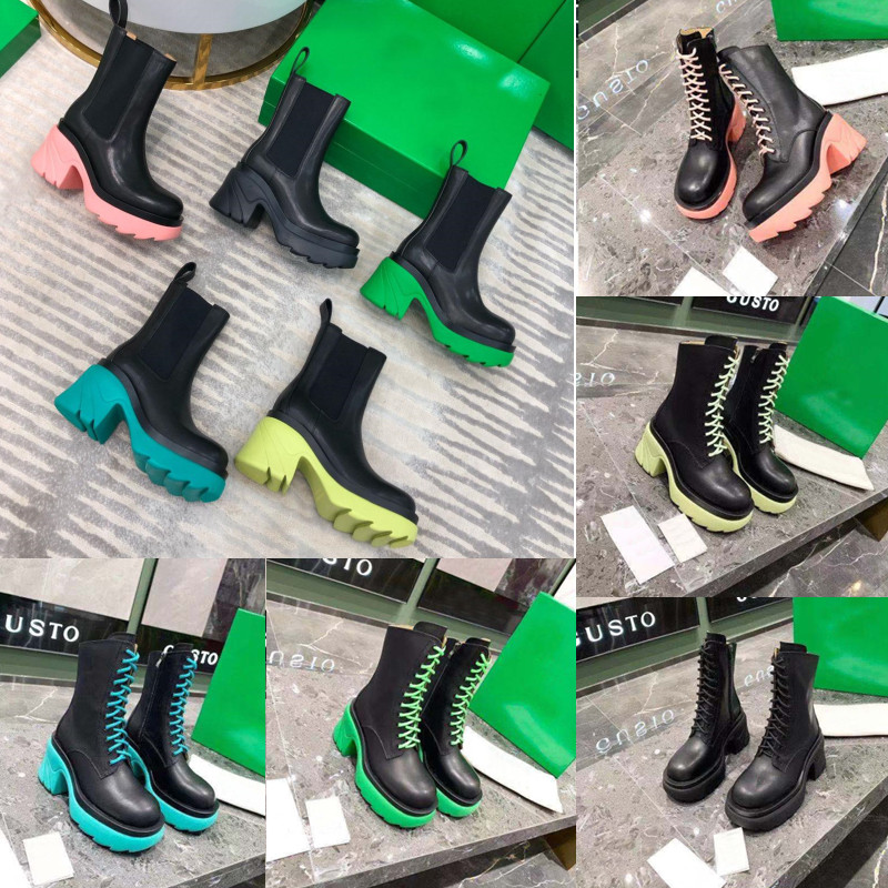 

2021 new high quality Martin boots short boots womens famous shoes leather fashion luxury designer anti slip classic five color round head thick heel Size 35-41, Extra laces