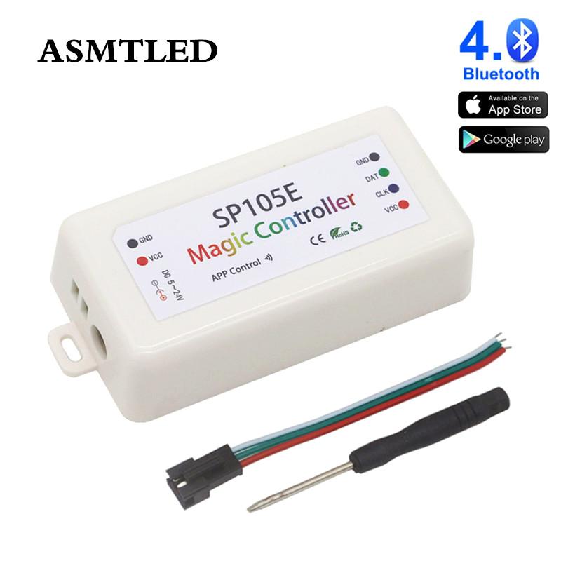 

3pin Bluetooth Magic Controller WS2812B SK6812 RGB/RGBW APA102 WS2811 Led Strip DC5-24V Dream Color Pixel RGB Controllers