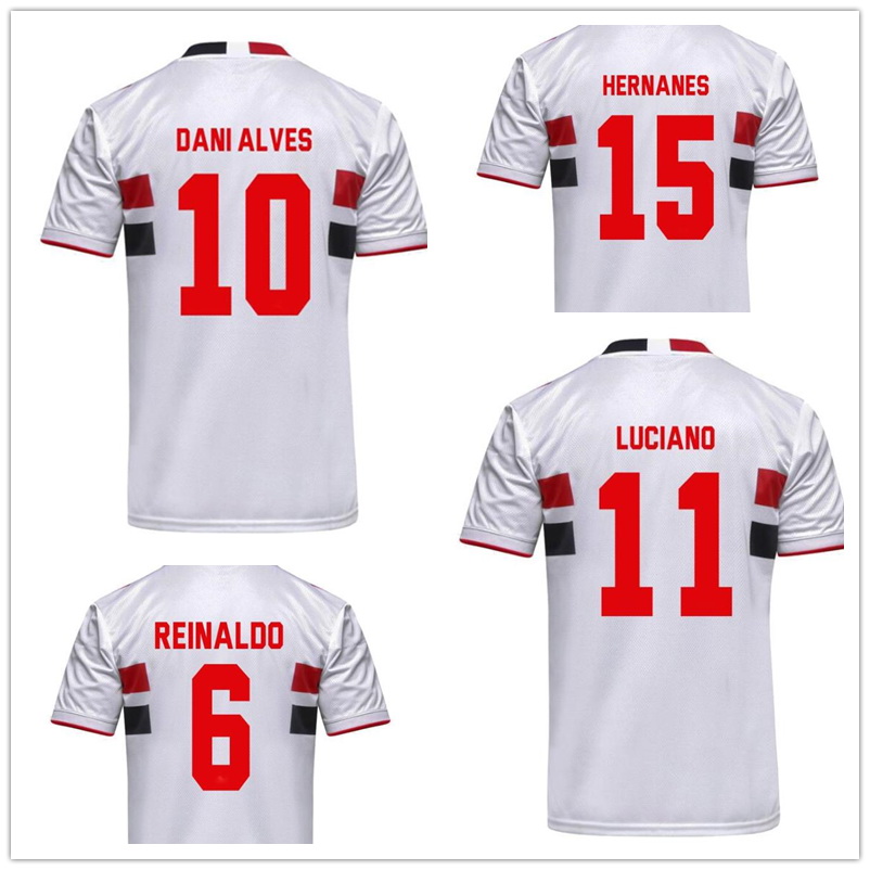 

2022 sao paulo fc pato alves customized thai quality soccer jerseys yakuda local online store dropshipping accepted 10 dani alves 6 reinaldo 3 b alves 26 igor gomes, 22-23 home