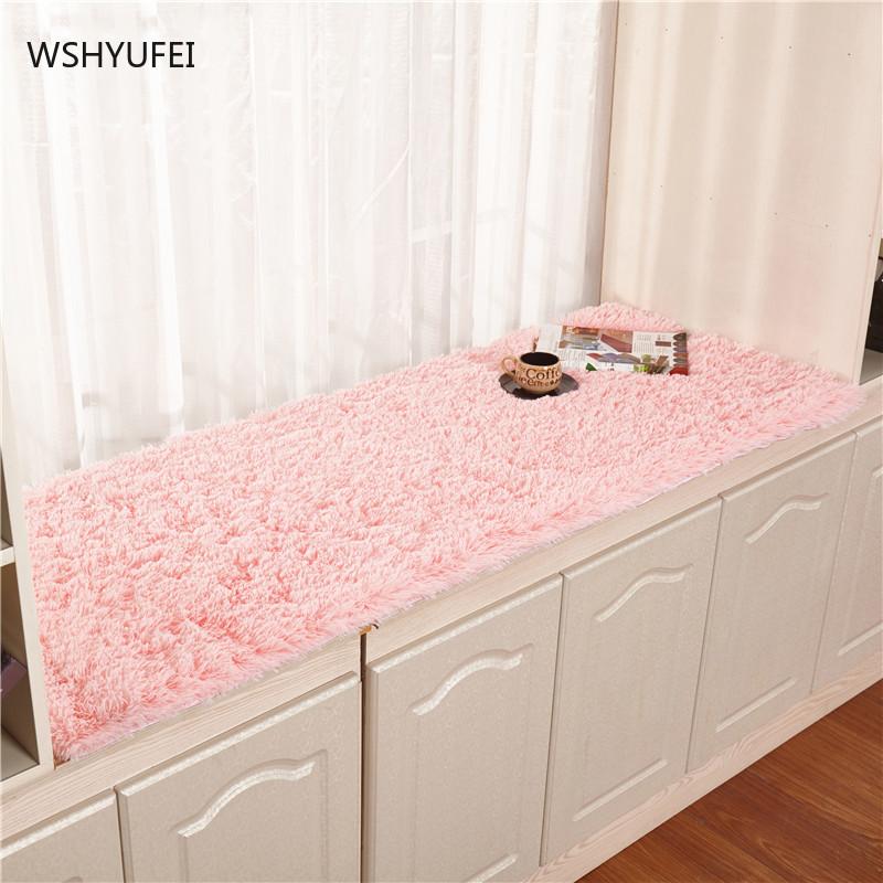 

Plush Bay Window Mat Sill Carpet Simple Modern Non-slip Balcony European-style Absorbent Bathroom Carpets