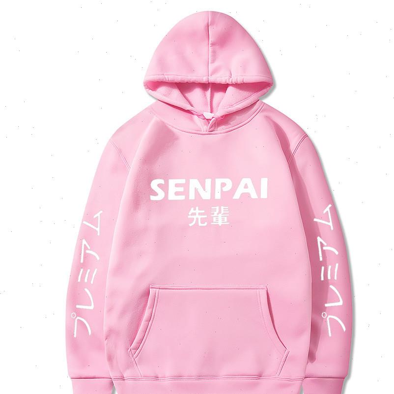 

winter anime senpai design print women sweatshirt fleece mens men streetwear funny black hoody man clothes