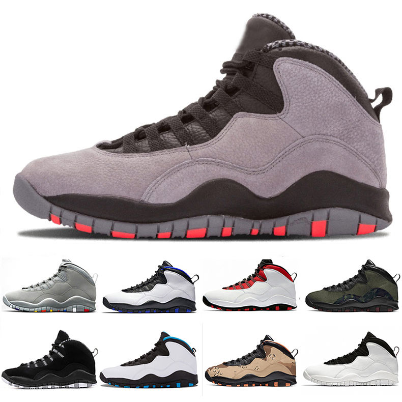 

Jumpman 10 10s mens basketball shoes sneakers Grey Desert Camo Grey Red Glow Powder Blue Westbrook Fusion I'm back Woodland men outdoor trainers sports shoe, Pay for box