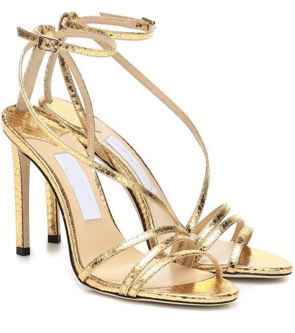 

Famous Italy Brand Tesca Sandals Shoes Ankle Strapy Square-toe Women Summer Designer High Heels Nude Black Gold Lady Pumps -- Bridal Wedding