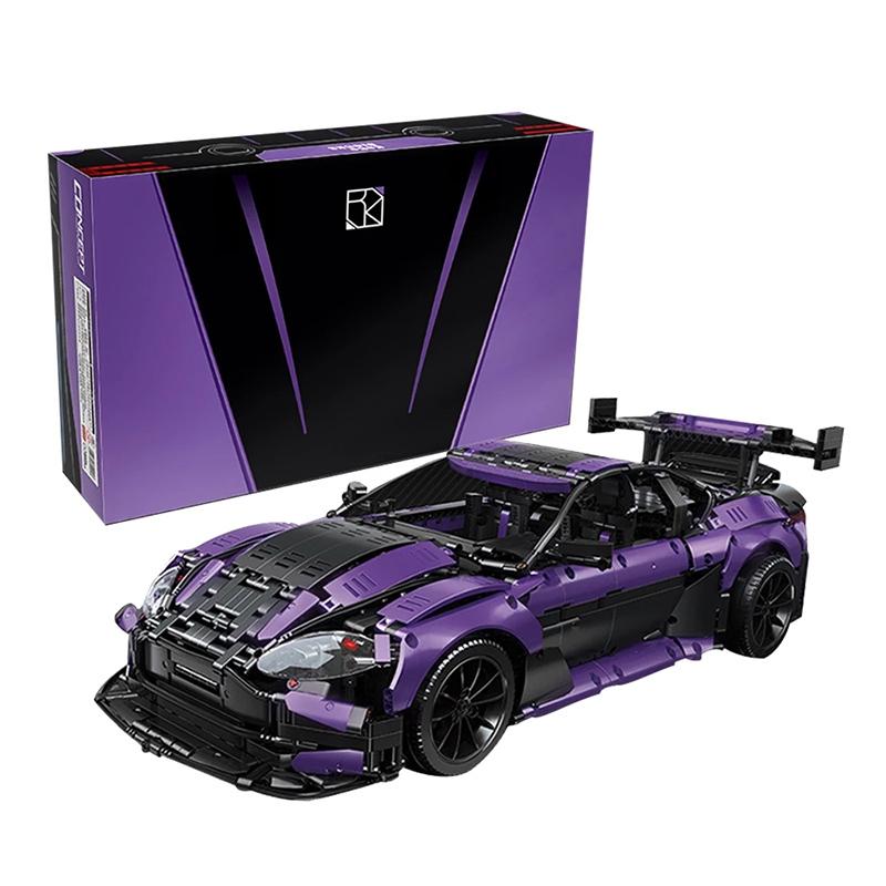 

MOC-8780 1:8 Purple Famous Super Sports Car Vantage Building Blocks Techniced C001 Model 3850Pcs Toy Children Boy Classic Brick Gift