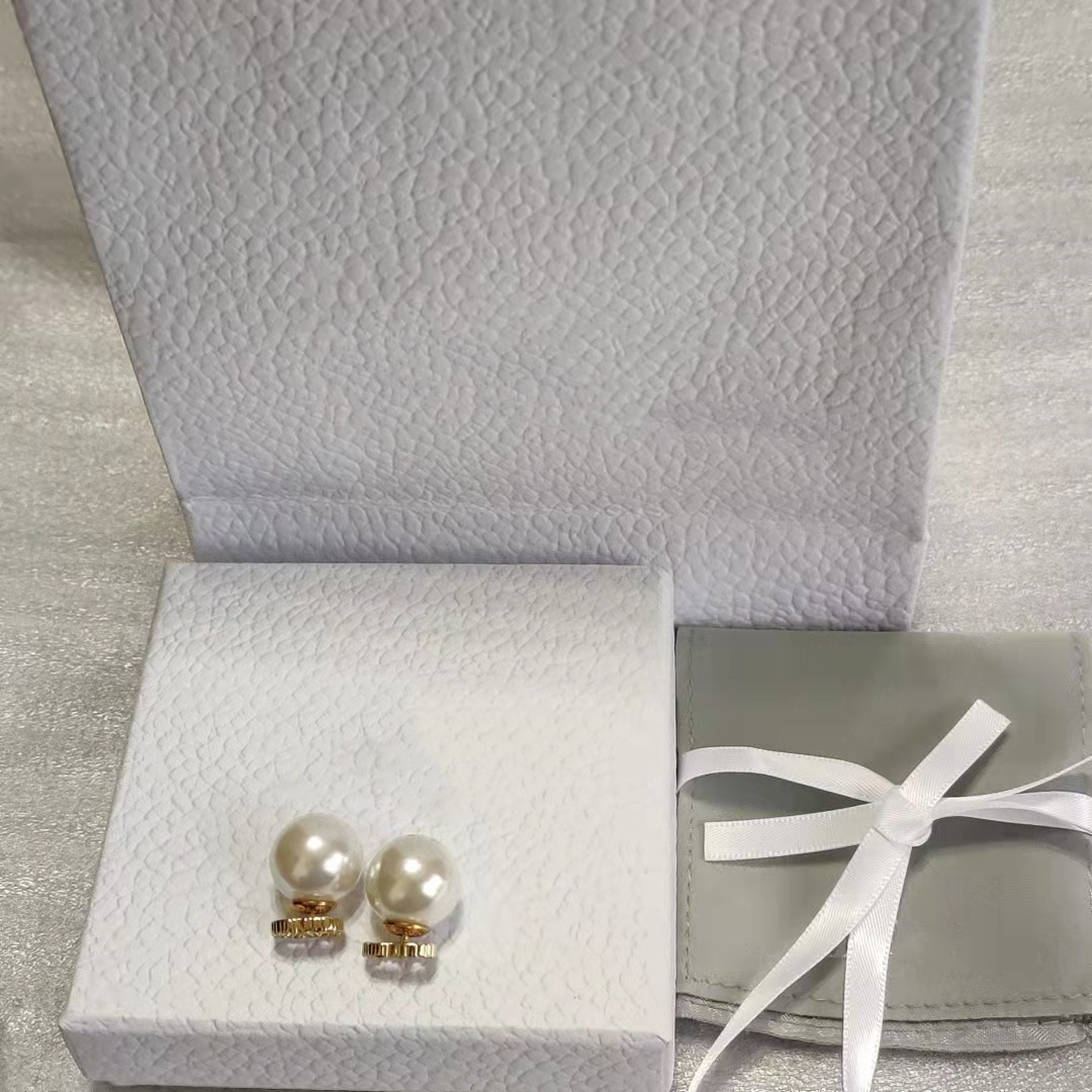 

Top Quality Pearl Earrings Simple Trend Earring Forwoman Brass Material 925 Silver Needle Supply Wholesale Fashion Jewelry