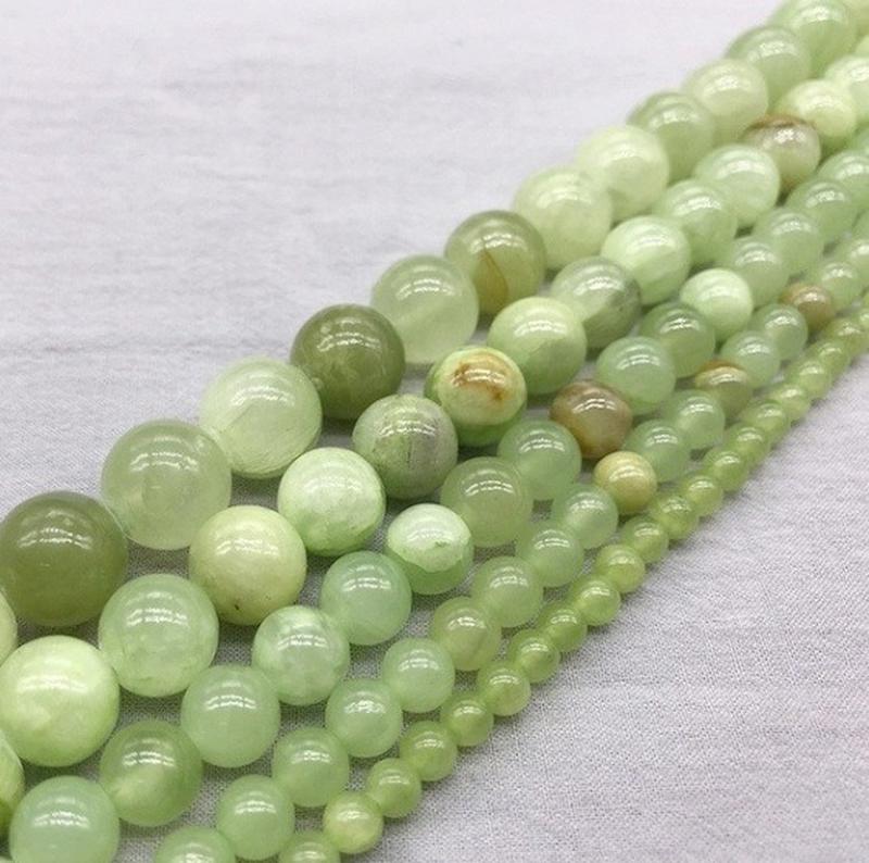 

Other Quality Chinese Jades Chalcedony Loose Spacer Bead For Jewelry Making DIY Bracelet Accessories ( Pick Size 6 8 10 Mm )
