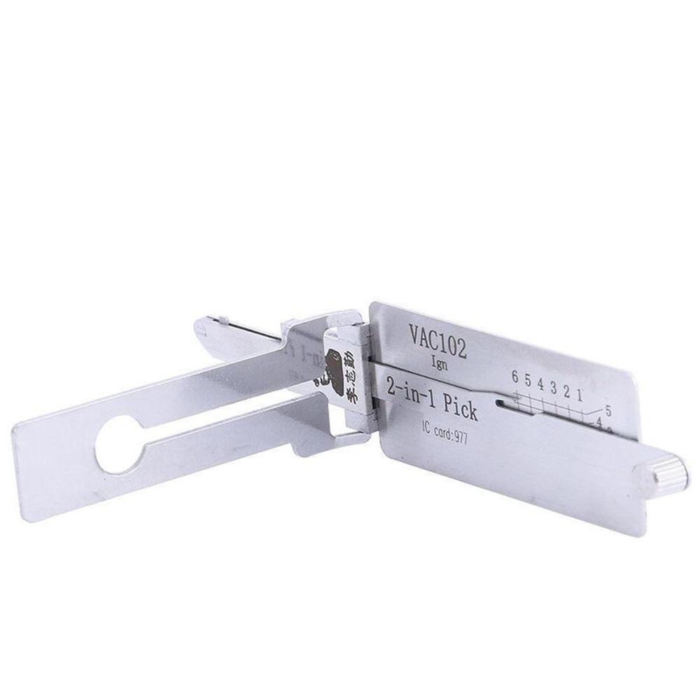 

Original Lishi VAC102 2 in 1 Locksmith Tools Decoder and Lock Pick Combination for Re-nault Ignition Lock