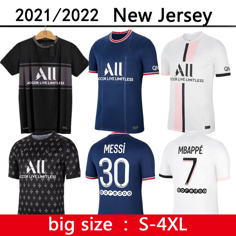 

21 22 soccer jersey third home away MESSI Sergio Ramos MBAPPE VERRATTI NEYMAR Hero Future DI MARIA KEAN football shirts maillots de football pARis uniform S-4XL