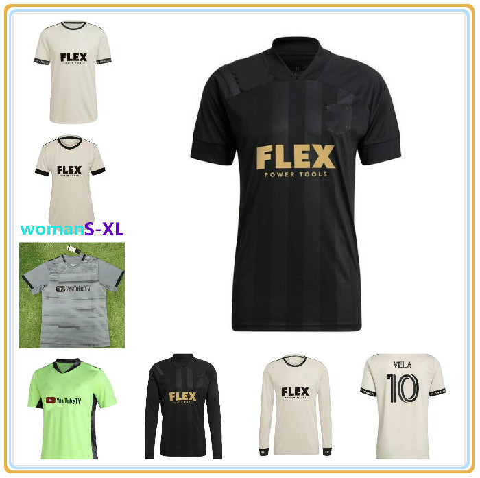 

MLS 2021 2022 LAFC black Soccer Jerseys 21 22 Rossi VELA Kaye Moon-hwan Los Angeles FC Players For Change Out Limited Edition Fans Version F, Black;yellow