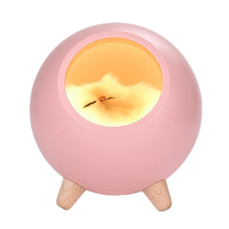 

Night Lights Cat House Atmosphere Light USB Charging LED Small Nightstand Dimming Table Bedside