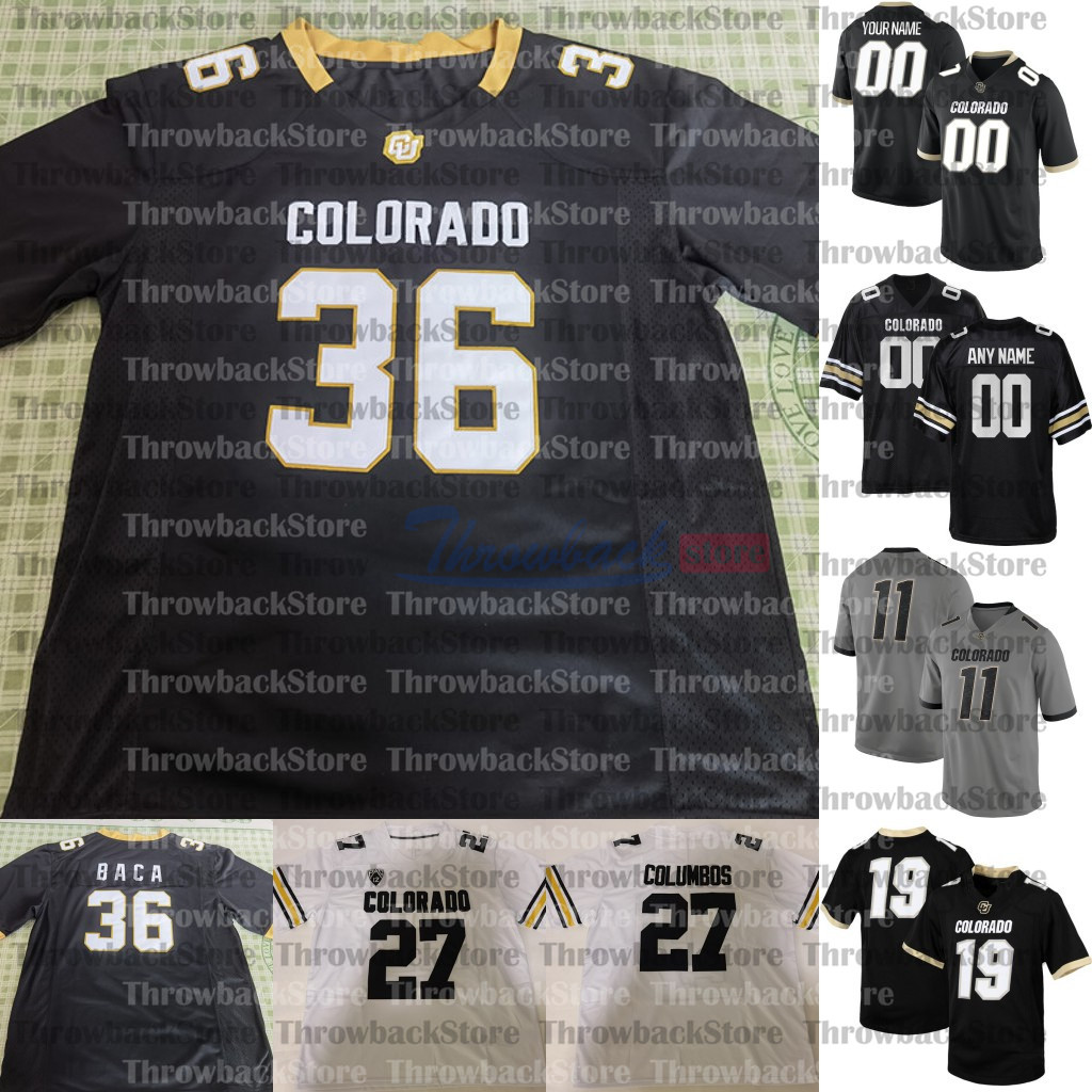 

Custom Colorado Buffaloes College Football Jerseys Sam Noyer Jarek Broussard Brady Russell Dimitri Stanley Maurice Bell Mustafa, Grey