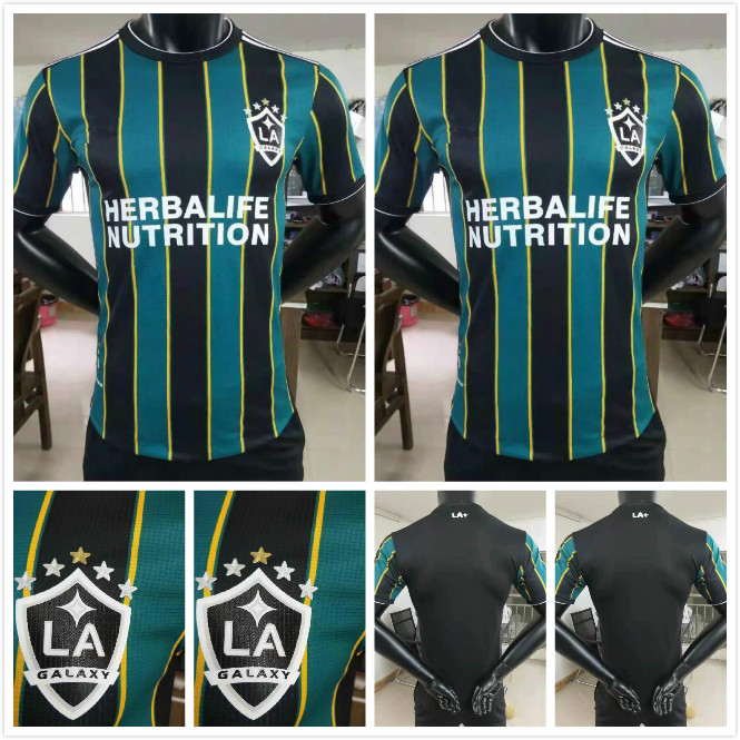 

Player version MLS 2021 2022 LOS ANGELES LA GALAXY home away Soccer Jerseys CHICHARITO J.DOS SANTOS KLJESTAN 21 22 green football Shirts, White