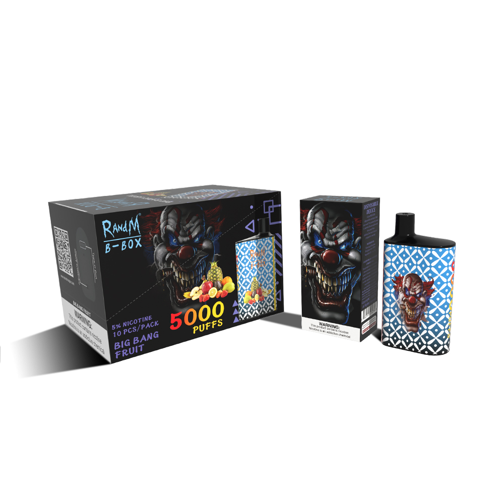 

RandM Electronic Cigarettes Atomizer 5000Puffs ecigarette Disposable rechargeable vapes 16 Colors