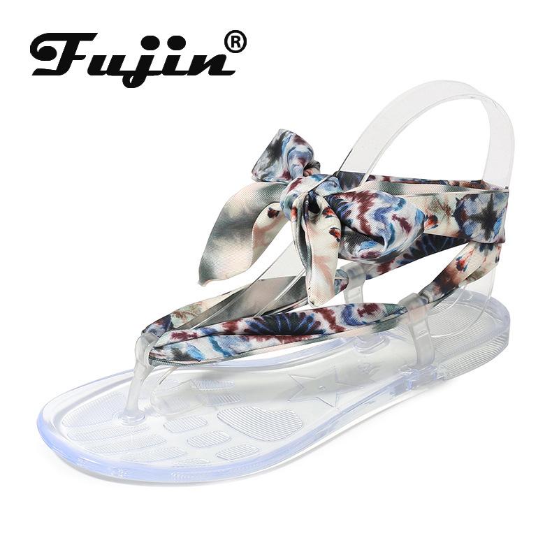 

Sandals Fujin 2021 Fashion Women Summer Shoes Bohemian Ladies Lace Up Flat Ankle Non Slip Gladiator Sandal Beach Chaussures, Black