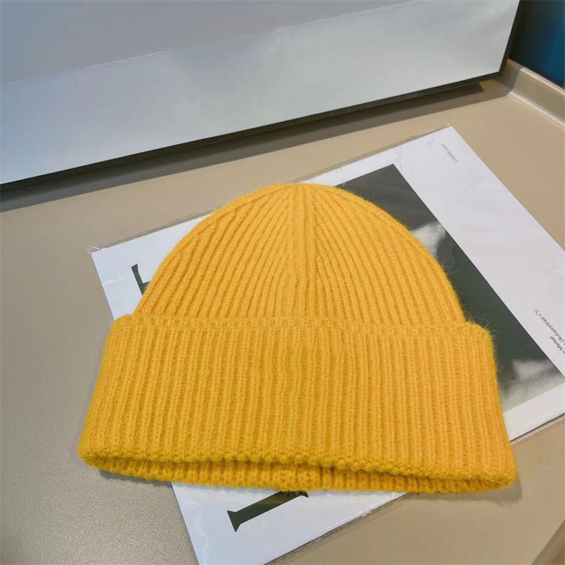 

15 Colors Thick Warm Winter Designer Beanies Hat Triangle Logo Knitted Windproof Caps Sretch Soft Ski Sport Men's and Women's Brand Cap X0901C, #8