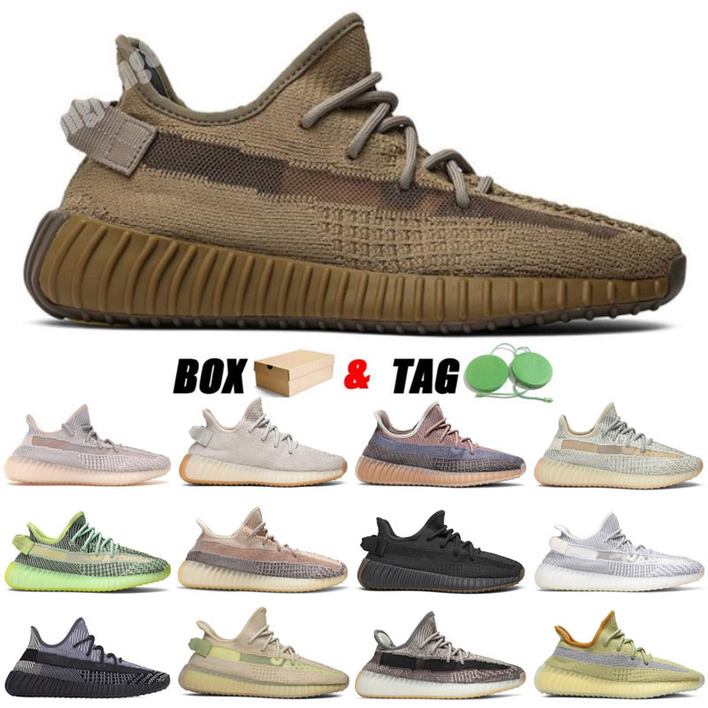 

2021 Gift TOP Quality With Box Kanye 500 Mens sports Shoes Enflam Soft Vision Bone White Black Blush Super Moon Yellow Salt Pink Men Women S