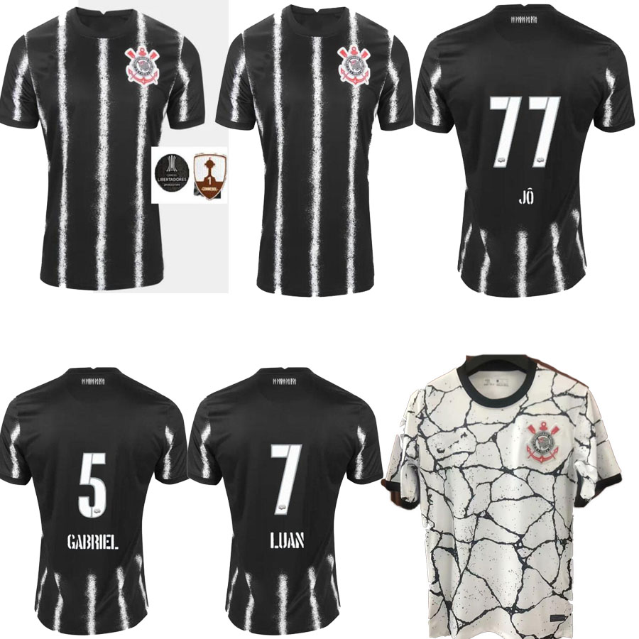 

2022 Corinth Balbuena JADSON Soccer Jerseys 21 22 Corinthians Home Away SENNA KAZIM football shirt Top Thai quality, White