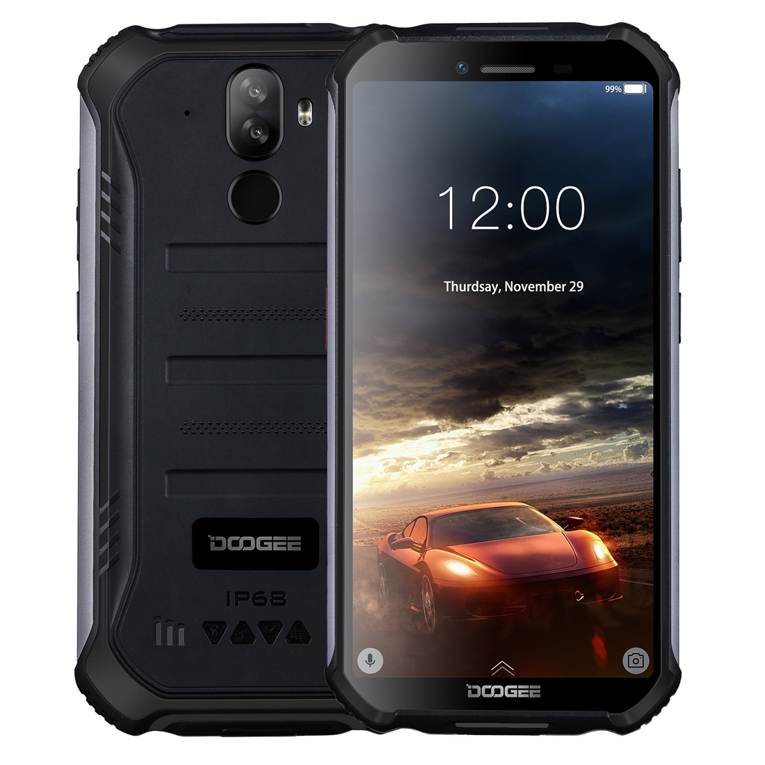 

DOOGEE S40 Rugged Phone 3GB+32GB MIL-STD-810G 4650mAh Battery Dual Back Cameras Face & Fingerprint Identification 5.5 inch Android 9.0, Orange