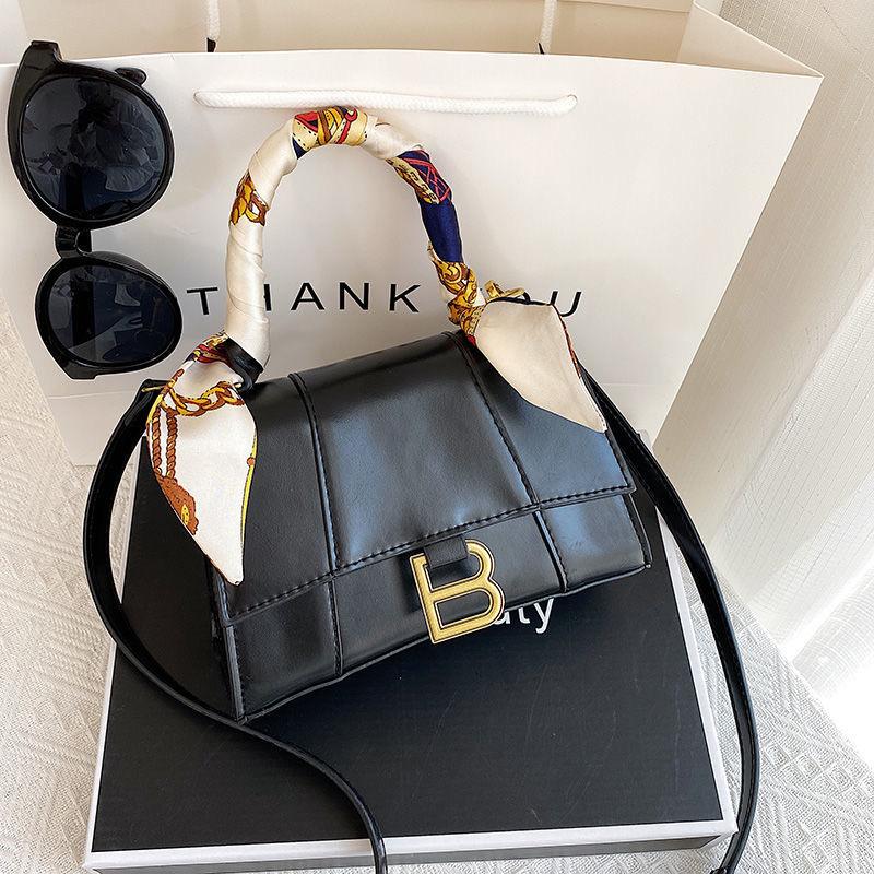 

Waist Bags Designer Luxury Soft Top-Handle Tote Women Alligator Leather Hourglass Handbag Girl Brand B Metal Shoulder Messenger Female