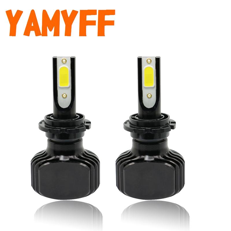 

Car Headlights YAMYFF D2S Headlight D1S LED Bulbs D3S D4S Auto Headlamp 12V 30W 6000LM COB FANLESS Lamp Fog Lights All-in-One