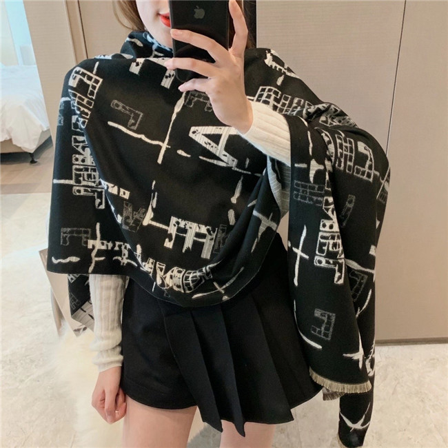 

Hotsale brand womens senior cashmere shawls tourism outdoor soft Designer luxury gift scarves long color printing Scarf, Style 2