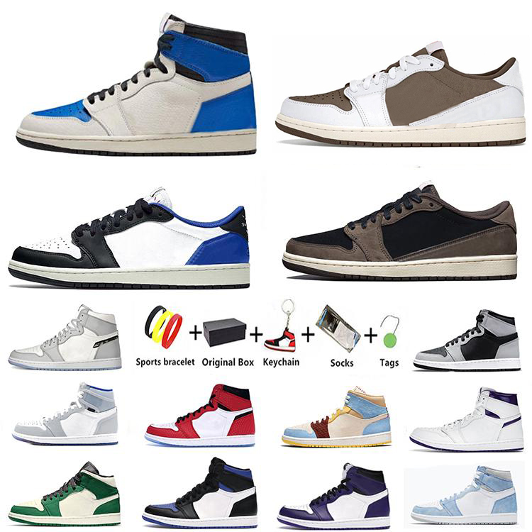 

with box TS x Reverse Mocha Jumpman 1s mens basketball shoes 1 Fragment University Blue UNC Fearless Royal Toe Shadow men women trainers sports sneakers outdoor, Color#44
