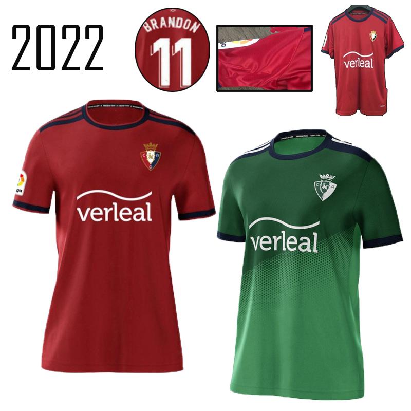 Men's Casual Shirts CA Osasuna Soccer Centenary 2021 2022 Chimy Ávila R.Torres Rubén García Home Away Shirt Camiseta Futbol-image-714079895