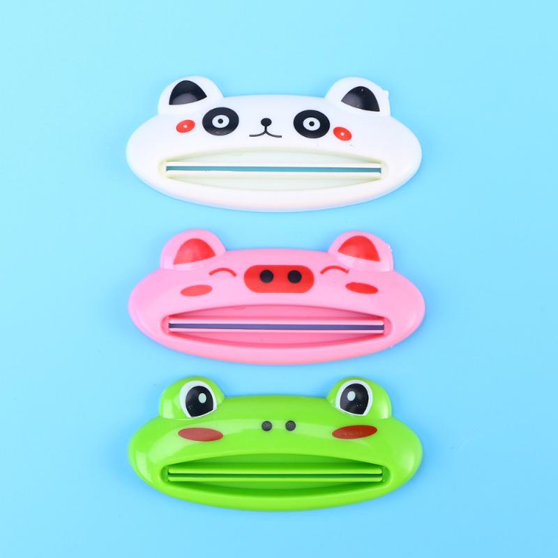 

Cartoon Toothpaste Squeezer Tube Dispenser For Cream Bathroom Accessories (Panda) Bath Accessory Set