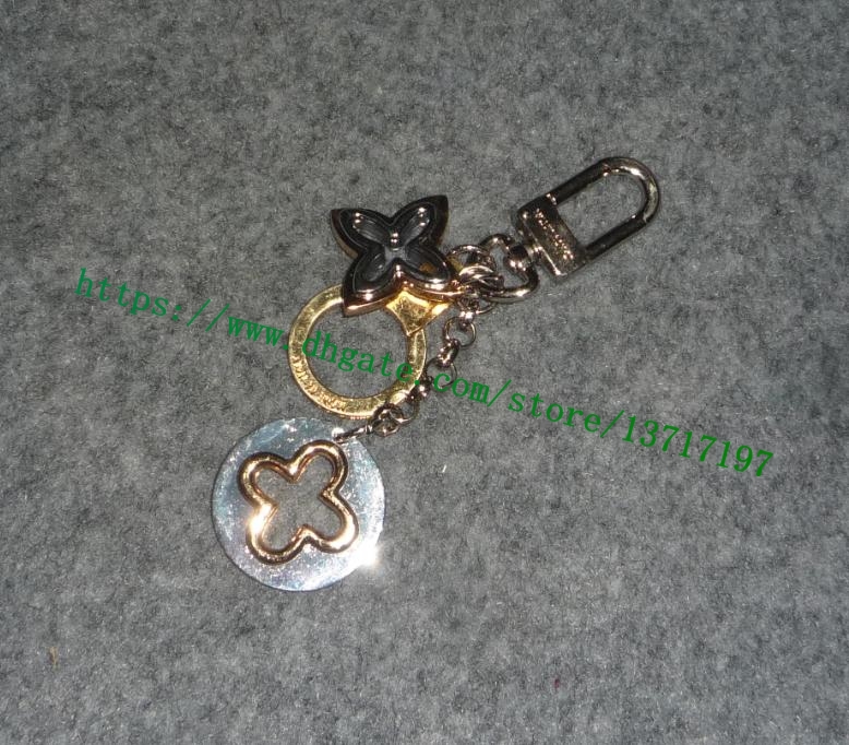 

Golden Silvery 2 Tone Parts Accessories Polished Shine Stainless Key Holder Bag Charm Ring Never Color-fading, Black