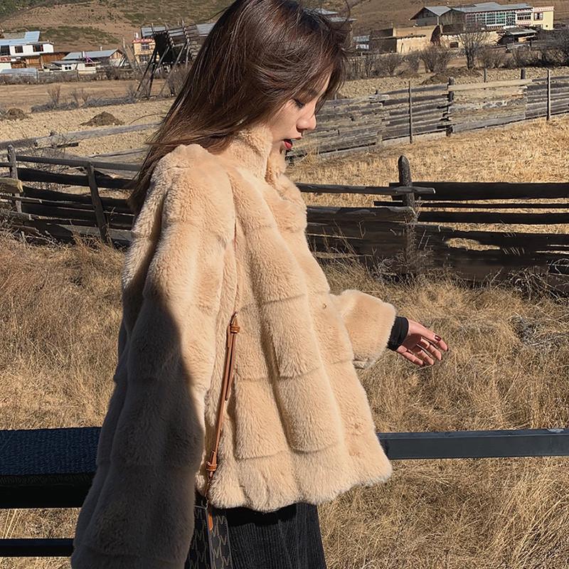 

Women's Fur & Faux Women Mink Coats Female Coat Genuine Long Ladies Winter Clothes Oversize 6xl 5xl 7xl Imitation, Black