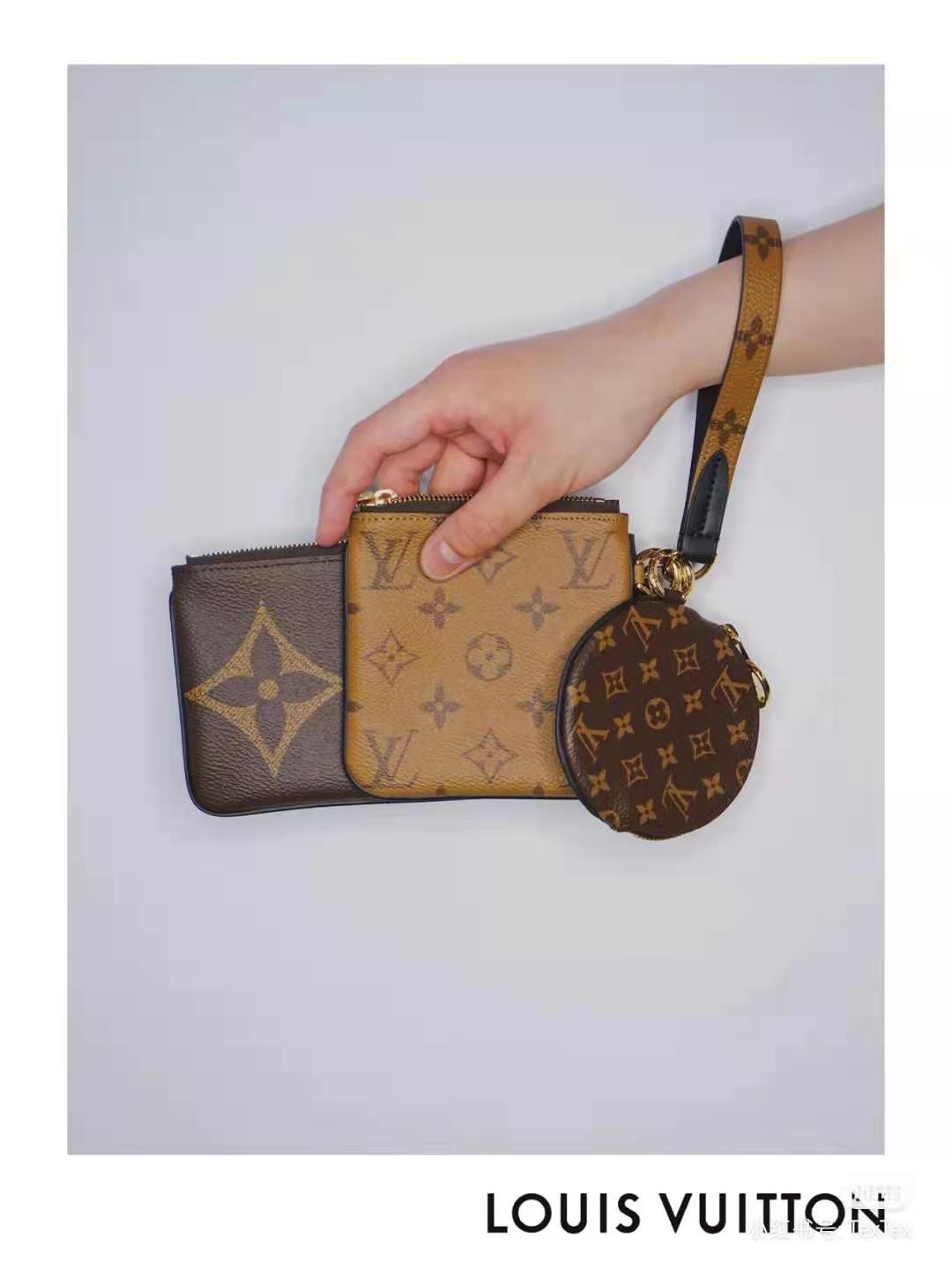 

lv LOUIS BAG VITTON Designers hot Paris Sale 3 piece set bags women handbags purses tote bags Coin Purse three item wallet, Red;black