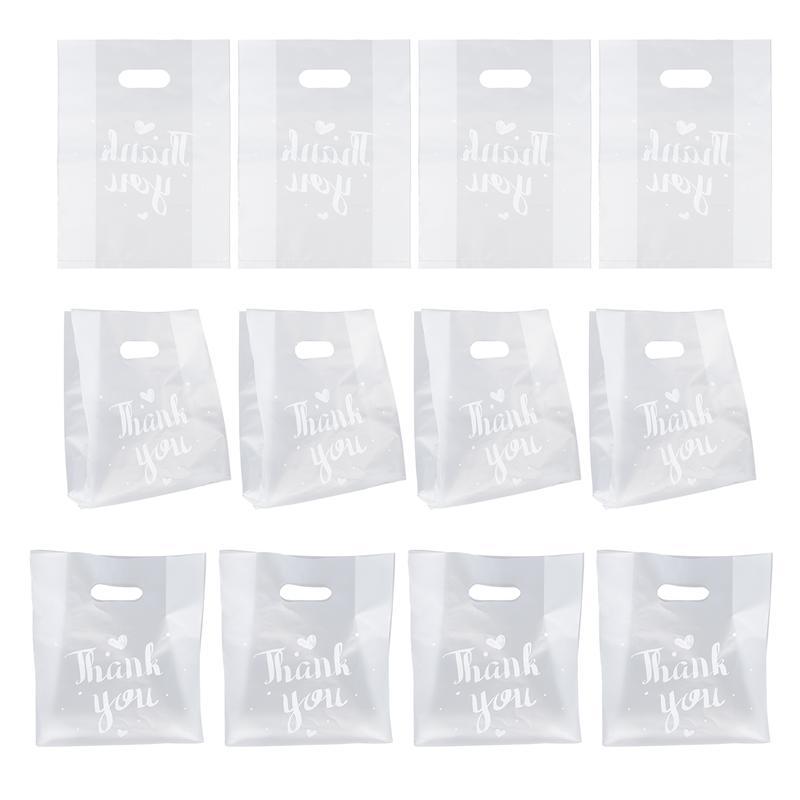 

Gift Wrap 50pcs Transparent Bread Bag Baking Biscuit Packaging Tote Thickened Bags Frosted Baked Storage